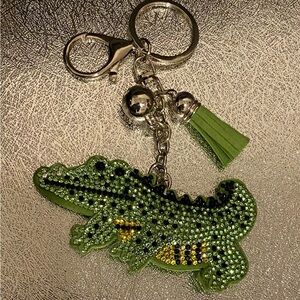 Rhinestone Alligator Bagcharm